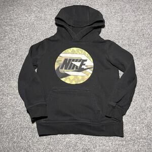 Nike Hoodie Boys M (5-6) Black Sweatshirt 3 Brand Russell Wilson Youth